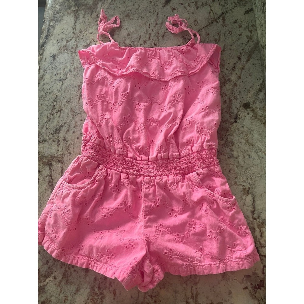 Old Navy Girl Pink Romper size M 8 Used